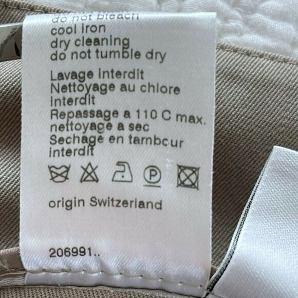 AKRIS Punto Women's Sz 10 Tan 100% Wool Pleated Dress Pants Trousers Side Zip - Picture 7 of 10